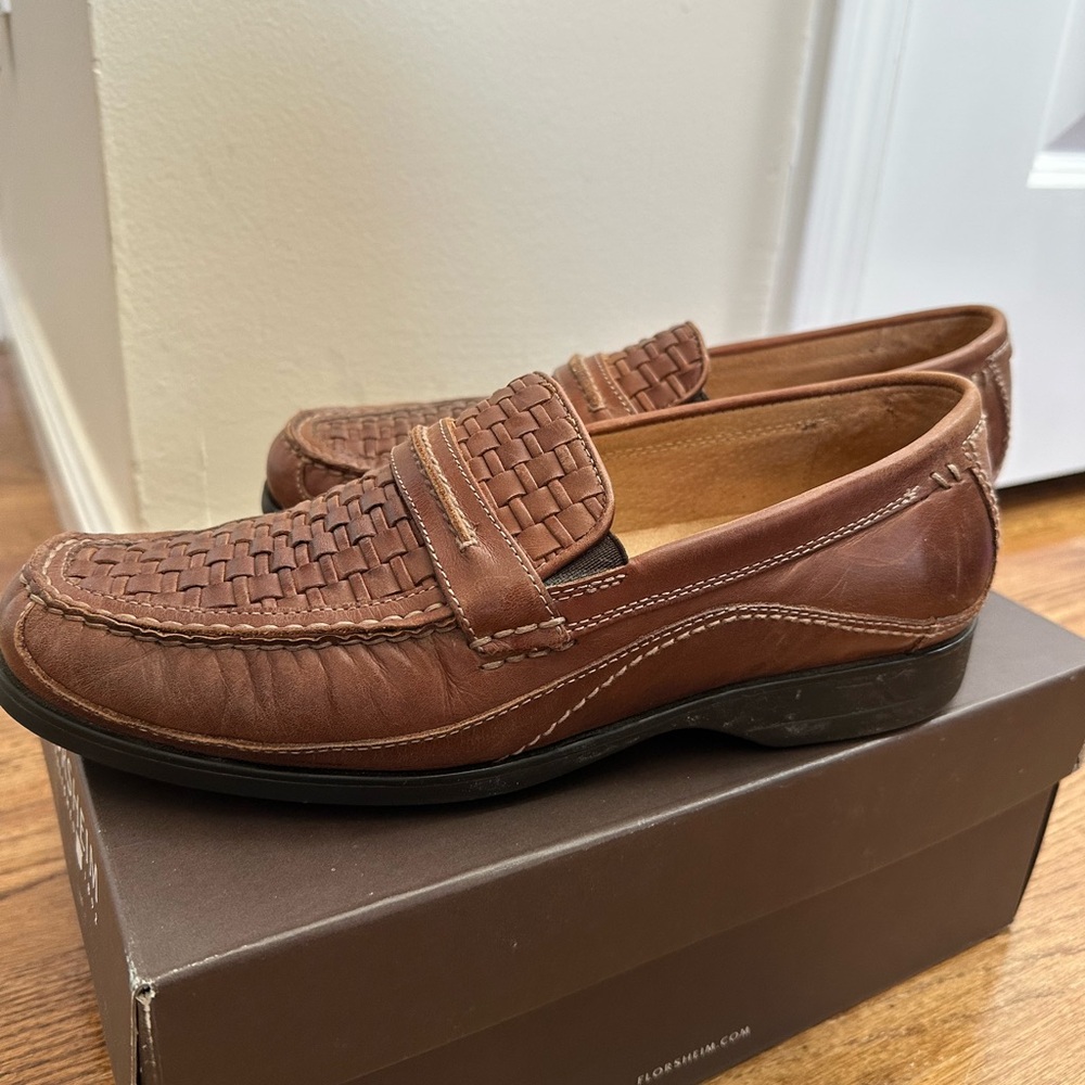 Florsheim Men’s Edenton Chestnut 9.5 Loafers - Picture 15 of 15
